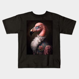Royal Portrait of a Flamingo Kids T-Shirt